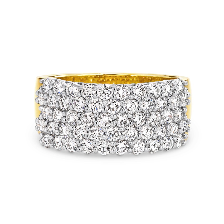 Round brilliant cut diamond band 2215