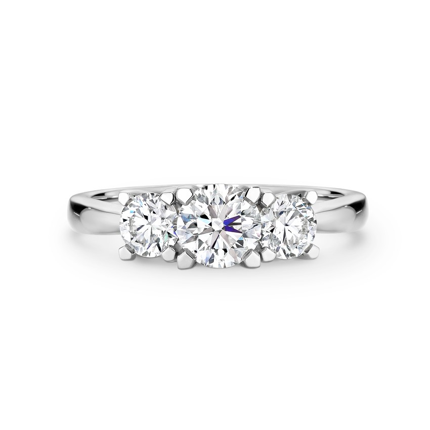 Three stone diamond engagement ring 2251