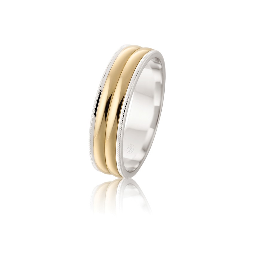 Gents two tone wedding band 2TJ1822CF