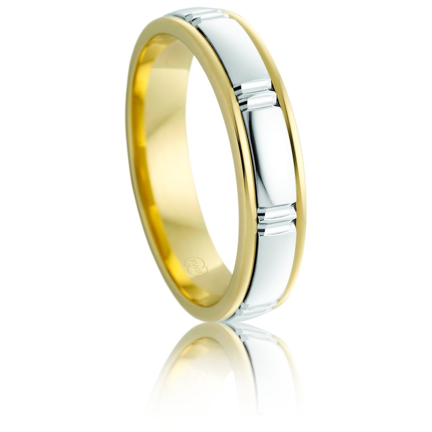 Gents two tone wedding band 2TJ2676BB