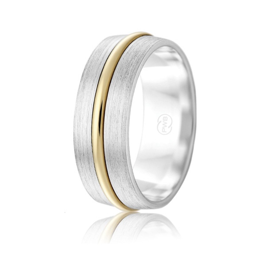 Gents two tone wedding band 2TJ3504BA