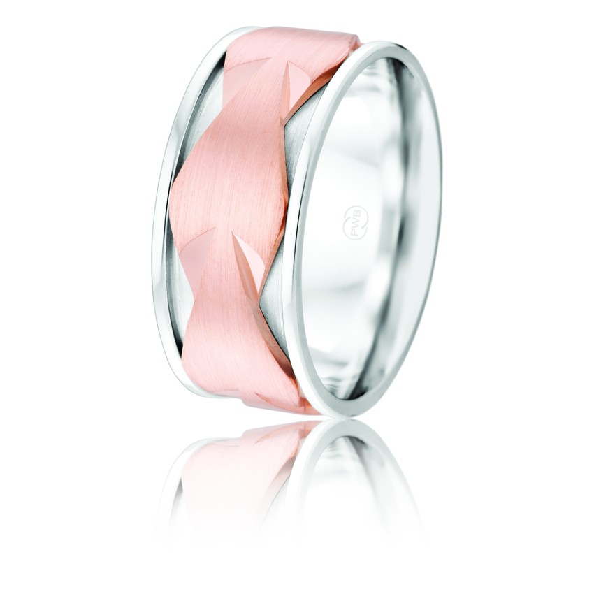 Gents two tone wedding band 2TJ4166BE