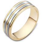 Two tone 6.5mm wide band.E1152 2T